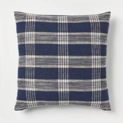Woven Plaid Square Throw Pillow With Zipper Pull - Threshold™ Designed With Studio McGee -Threshold Designed W/Studio Mcgee GUEST c575c066 8fb4 4e62 b102 80e29c49e41a
