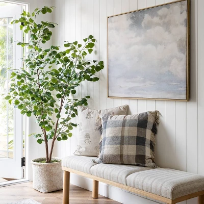 Ledges Digital Floral Print Distressed Persian Rug Green - Threshold™ Designed By Studio McGee 5 Ledges Digital Floral Print Distressed Persian Rug Green - Threshold™ Designed By Studio McGee - Image 4