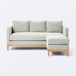 Woodland Hills Wood Base Sofa Light Gray - Threshold™ Designed With Studio McGee -Threshold Designed W/Studio Mcgee GUEST ccca059c 0892 4548 9413 b055d1449dad