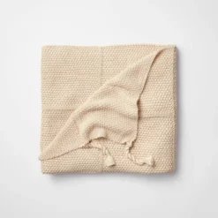 Windowpane Knit Throw Blanket With Tassels - Threshold™ Designed With Studio McGee -Threshold Designed W/Studio Mcgee GUEST cfcc0bd1 9145 44d1 8936 b585b371ea06