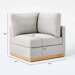 Woodland Hills Modular Sectional Corner Light Gray - Threshold™ Designed With Studio McGee -Threshold Designed W/Studio Mcgee GUEST d13a80c0 94a7 4a14 807c 01f454d7e453