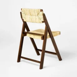 Set Of 2 Folding Woven Dining Chairs Dark Brown - Threshold™ Designed With Studio McGee -Threshold Designed W/Studio Mcgee GUEST d28d0da3 1b85 434a be52 ca61dd9fffe8