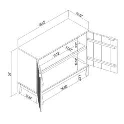 Thousand Oaks Wood Scalloped 2 Door Cabinet Brown - Threshold™ Designed With Studio McGee -Threshold Designed W/Studio Mcgee GUEST d30afdbb 7d2d 42ce bb10 d47b620b3648