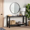 Console Table With Woven Rattan Shelf Black - Threshold™ Designed With Studio McGee -Threshold Designed W/Studio Mcgee GUEST d5ca4c7c 21dc 4418 b881 7ad5a979e147
