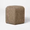 Hex Upholstered Ottoman Tan - Threshold™ Designed With Studio McGee