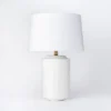24"x16" Ceramic Assembled Table Lamp White - Threshold™ Designed With Studio McGee: Ribbed Design, Dimmable, UL Listed -Threshold Designed W/Studio Mcgee GUEST db4c653d e88d 42df 8c00 5a8531711d06
