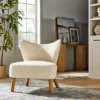 Sculpted Faux Shearling Accent Chair Cream - Threshold™ Designed With Studio McGee -Threshold Designed W/Studio Mcgee GUEST df4a2249 8466 4129 b681 598b7c861a38