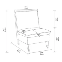 Talbert Pillow Top Slipper Chair With Casters - Threshold™ Designed With Studio McGee -Threshold Designed W/Studio Mcgee GUEST e0bab953 1f7d 4f4e 8ce3 e3efe8d56101