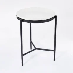 Pleasant Grove Round Marble End Table White - Threshold™ Designed With Studio McGee 9 Pleasant Grove Round Marble End Table White - Threshold™ Designed With Studio McGee -Threshold Designed W/Studio Mcgee GUEST e3e10705 2a8c 4a94 b227 413f936ea152