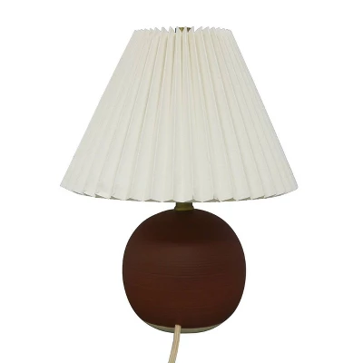 Oval Table Lamp With Pleated Shade (Includes LED Light Bulb) Red - Threshold™ Designed With Studio McGee 9 Oval Table Lamp With Pleated Shade (Includes LED Light Bulb) Red - Threshold™ Designed With Studio McGee - Image 7