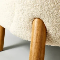 Sculpted Faux Shearling Accent Chair Cream - Threshold™ Designed With Studio McGee 11 Sculpted Faux Shearling Accent Chair Cream - Threshold™ Designed With Studio McGee -Threshold Designed W/Studio Mcgee GUEST e5a88c9a 027c 4714 8c4e b911ef621a58