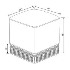 Westchester Fringe Cube - Threshold™ Designed With Studio McGee -Threshold Designed W/Studio Mcgee GUEST e62a4ff7 76f6 4b24 887f f28aab6e03a5