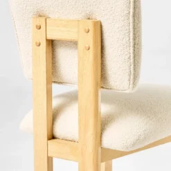 2pk Modern Upholstered Wood Dining Chair Cream - Threshold™ Designed With Studio McGee: Lacquered Rubberwood, Polyester Upholstery -Threshold Designed W/Studio Mcgee GUEST e722ed36 1bb4 4fc1 b8a3 17ee4b770981