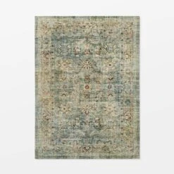 Ledges Digital Floral Print Distressed Persian Rug Green - Threshold™ Designed By Studio McGee 12 Ledges Digital Floral Print Distressed Persian Rug Green - Threshold™ Designed By Studio McGee -Threshold Designed W/Studio Mcgee GUEST eafd3dca 0c26 4adc 8ff9 086ab3b619ea