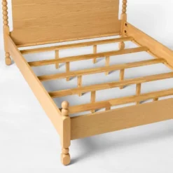 Modern Turned Wood Bed Brown - Threshold™ Designed With Studio McGee -Threshold Designed W/Studio Mcgee GUEST eb00f5ad e8c2 49d8 9953 3a32c8b39b1a