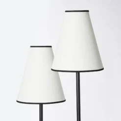 2-Head Floor Lamp With Trimmed Shade Black (Includes LED Light Bulb) - Threshold™ Designed With Studio McGee -Threshold Designed W/Studio Mcgee GUEST f035995d f7b3 4db1 a0dd 1617e77b28a8