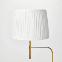 Adjustable Floor Lamp Brass Iron With Pleated Shade - Threshold™ Designed With Studio McGee -Threshold Designed W/Studio Mcgee GUEST f12e2a38 516f 4c34 9b60 6505701f5116