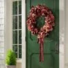 30" XL Mixed Leaf Artificial Wreath Red - Threshold™ Designed With Studio McGee -Threshold Designed W/Studio Mcgee GUEST f38d82cd c0d6 4bdd b456 706fb12d2208