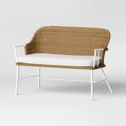 Lenwood Steel Outdoor Patio Garden Bench Brown - Threshold™ Designed With Studio McGee 11 Lenwood Steel Outdoor Patio Garden Bench Brown - Threshold™ Designed With Studio McGee -Threshold Designed W/Studio Mcgee GUEST f6c8f767 c66b 4b82 9e13 54d22ad222d1