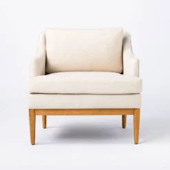 Howell Upholstered Accent Chair With Wood Base - Threshold™ Designed With Studio McGee -Threshold Designed W/Studio Mcgee GUEST facfb0ad 3a9f 4eed ac07 4d87208eea0b