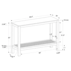 Console Table With Woven Rattan Shelf Black - Threshold™ Designed With Studio McGee -Threshold Designed W/Studio Mcgee GUEST fd806213 5ef7 492e a065 be15b39cc53e